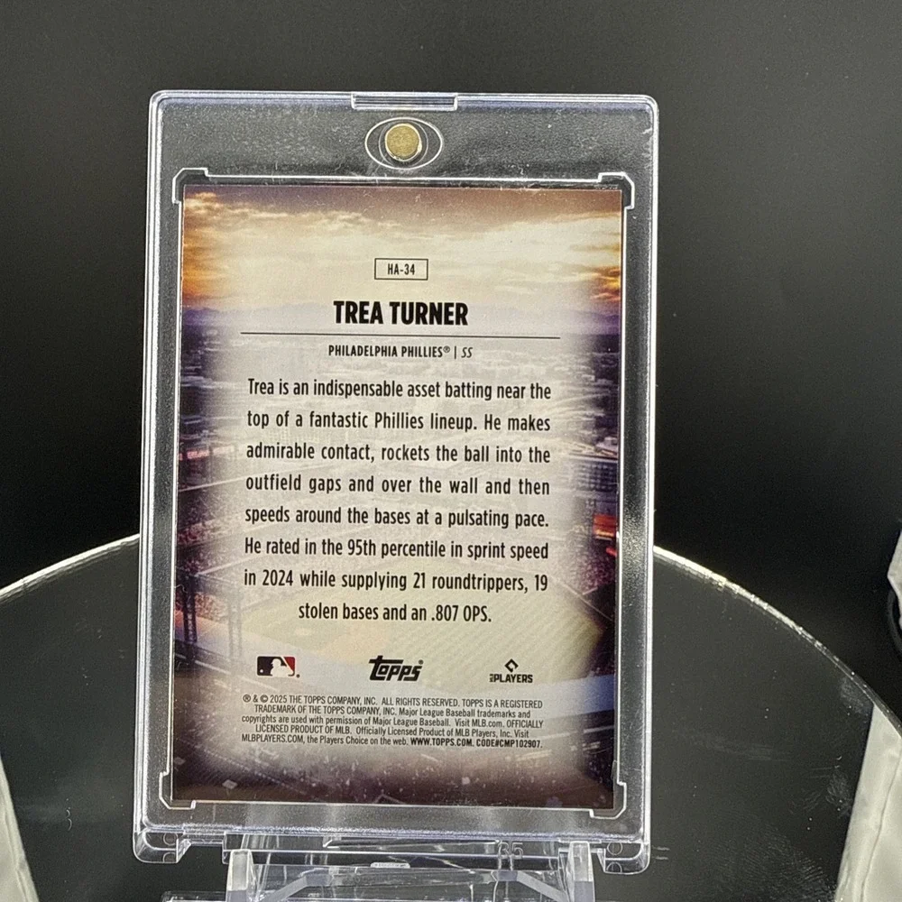 2025 Topps Series 1 Home Field Advantage Trea Turner HA-34 Case Hit SP Phillies